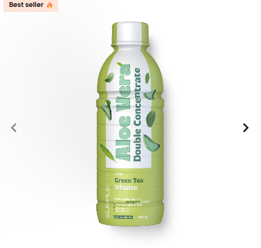 ALOE VERA jus et pulpe avec Thé Vert - 675 ml